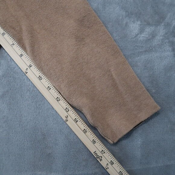 J Jill Sweater Womens Beige L Open Cardigan Knit Reversible Pockets Stretch - Picture 10 of 16